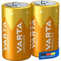 2 VARTA Batterien LONGLIFE Baby C 1,5 V von Varta