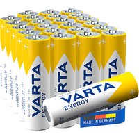 24 VARTA Batterien ENERGY Cube Mignon AA 1,5 V von Varta