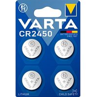 4 VARTA Knopfzelle CR2450 3,0 V von Varta