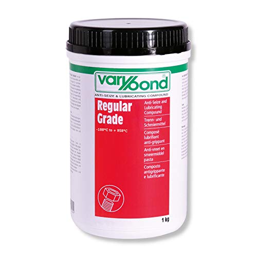 VARYBOND Regular Grade RG 1-1kg - Temperaturbereich: von -188°C bis 958°C - Mehrzweckschmiermittel - Montagepaste basierend auf Graphit-, Kupfer- und Aluminium-Pulver von Varybond