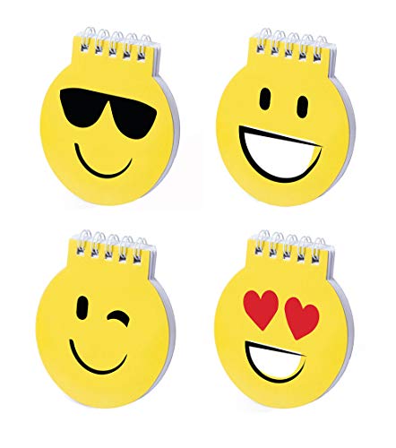 Vasara Notizbuch Emoticons (15 Stück) – Notizbücher für Kinder zum Geburtstag, Notizbücher, Details für Kinder zur Kommunion von Vasara