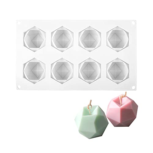 Vasemele Kerzenform 1 Stück 3D Silikonform Kerze Aromatherapie Kerzenform Kunststoff Mold Kerzen Silikonform 3D Candle Mould Kerzen Gießen Formen Kerzenform Zum Gießen Kerzengießform von Vasemele