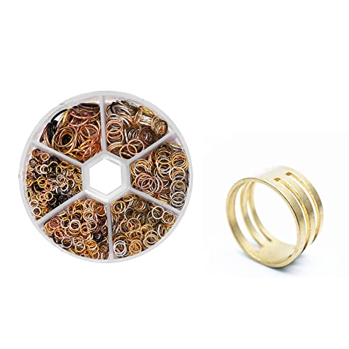 Jump Ringe kit, Metall Kettenringe, Schmuckherstellung Set mit Spaltringe, Gelten für Halsketten Armband DIY Schmuckherstellung(Farbmischung) von Vastsea