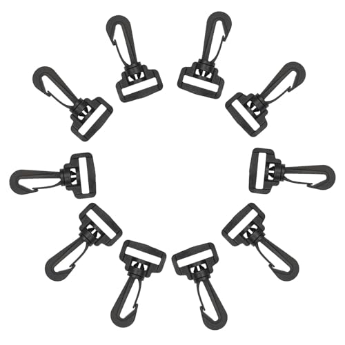 Vbnuyhim Drehbare Karabinerclips, Drehbarer Drehverschluss, Rucksack-Gurthaken, Gurt-Clip, Riemenverschluss, Schlüsselband-Ersatz, Drehbare Karabinerschnalle von Vbnuyhim