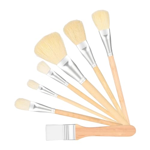 Vbnuyhim Mopp-Pinsel für Aquarell, Makemop Pinsel für Acrylmalerei, 7-teiliges Pinsel-Set für Acrylfarbe, Set mit Künstlerpinseln, für Flockenblätter von Vbnuyhim