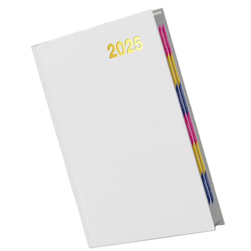 Vbnuyhim Notizbuch 2025 – Arbeitsplaner, Organizer, Notizbuch, wasserdichtes A5-Kalender-Notizbuch 2025, dickes Papier, Heimschulbedarf für Schüler von Vbnuyhim