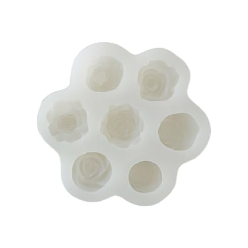 3D-Form für Kerzen, Rose, Pfingstrose, Kerzen, DIY, Gipskerzen, Epoxidharz, handgefertigte Kerze, Aroma, Wachs, Seife, Formen zur Dekoration von Vdaxvme