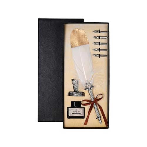 Filigraner Stiel, Schreibstift, Kugelschreiber, Geburtstagsset, Stift, Vintage, Dip-Stift-Set von Vdaxvme