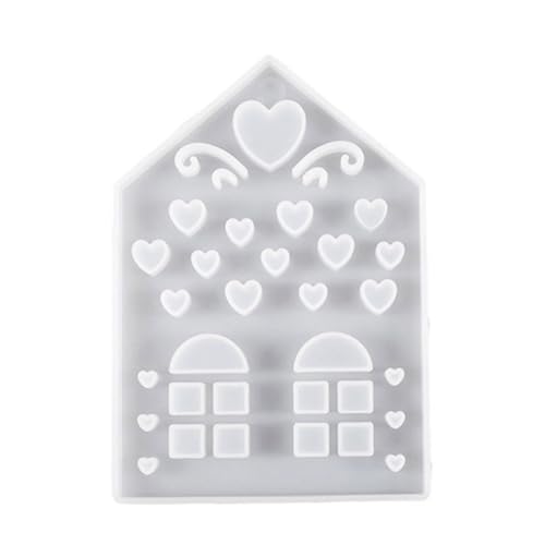 House Candle Molds Love House Silikonform Gipsformen Epoxidharz Formen für Kerzenständer Dekorationen von Vdaxvme