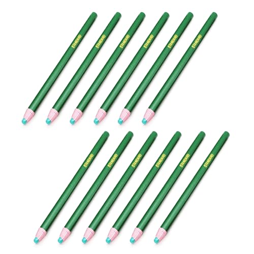 Nähstifte, kein Anspitzen, farbige Stoffstifte, Stoffmarkierungsstifte, Schneiderbleistifte für Ledermarkierungswerkzeug, 12 Stück von Vdaxvme