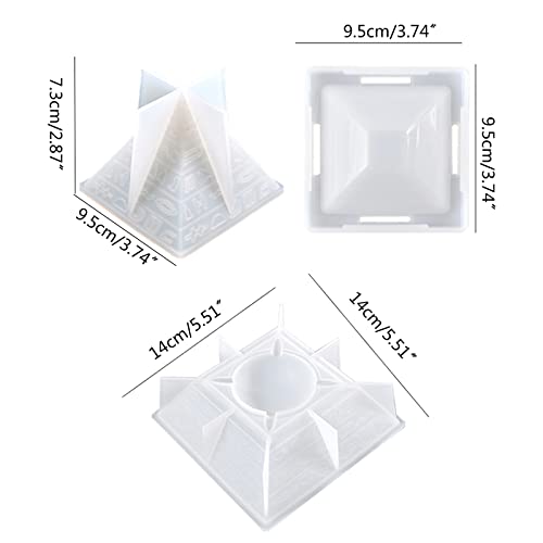 Pyramide Aschenbecher Gießen Silikonform Handwerk Form Handgemachte Zigarette Asche Tablett Kristall Epoxidharz Form von Vdaxvme