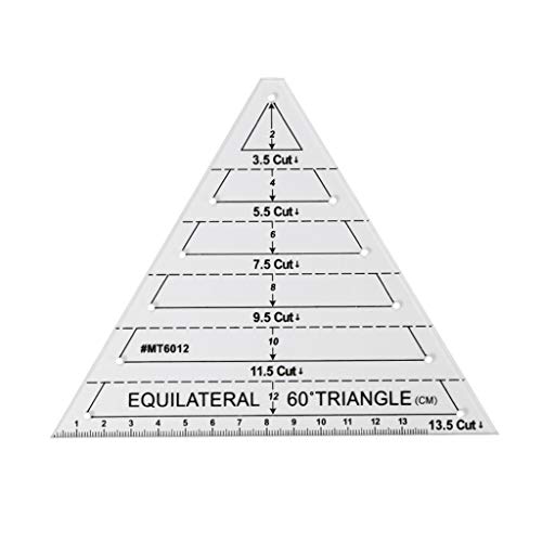 Vdaxvme Transparentes Quilt Näh/Patchwork Lineal Messvorlage Sechseck Handgefertigt Schneiderbedarf Werkzeuge von Vdaxvme