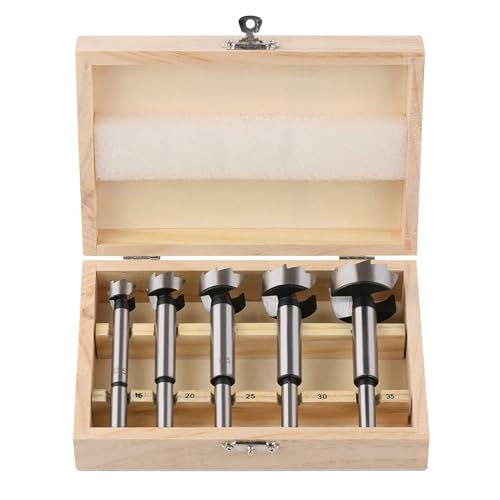 Vearter 5PCS/Set 15/20/25/30/35mm Forstner Bohrer Kit Holzbearbeitung Selbstzentrierung Lochsäge Holz Fräser Werkzeug Set von Vearter