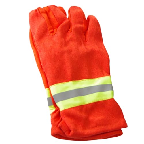 Veemoon 1 Paar Feuerhemmende Isolierhandschuhe Ofen schnittfeste Handschuhe Golfhandschuh fingerlos beheizt Arm safety gloves work gloves Outdoor-Handschuh Rettungshandschuhe Baumwollgarn von Veemoon