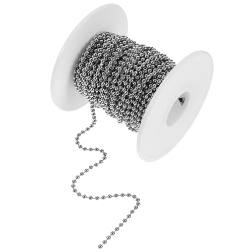 Veemoon 1 Rolle 10 Edelstahl Perlenketten Farbige Schmuck Kugelketten Silberne Kugelketten Halskette Dekorative Stahlkugeln Basteln Herstellen Von Hängenden Halsketten Veemoon 1 Rolle 10 Edelstahl Perlenketten Farbige Schmuck Kugelketten Silberne Kugelketten Halskette Dekorative Stahlkugeln Basteln Herstellen Von Hängenden Halsketten von Veemoon