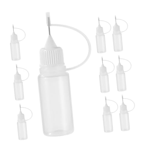 Veemoon 10 Stück Nadel leere Leimflasche Flasche mit feiner Spitze Spitzflaschen zusammendrücken Plastiktropfer kompakte Trinkflasche kleber flaschen Nadelquetschflasche pp Transparent Veemoon 10 Stück Nadel leere Leimflasche Flasche mit feiner Spitze Spitzflaschen zusammendrücken Plastiktropfer kompakte Trinkflasche kleber flaschen Nadelquetschflasche pp Transparent von Veemoon