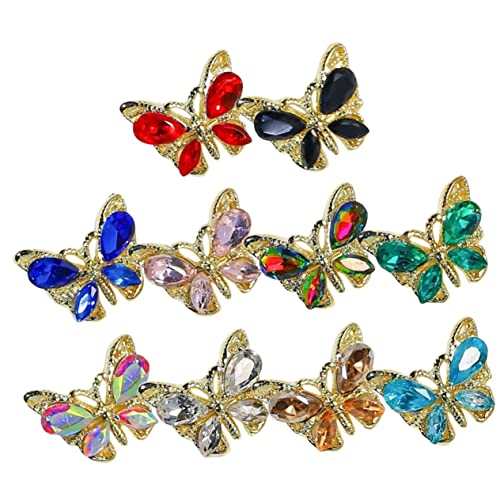 Veemoon 10 Stück Teiliges Nagel Charms Schmetterlinge Strasssteine Nageldekorationen DIY Nail Art Zubehör für Maniküre und Vielseitige Bastelideen Veemoon 10 Stück Teiliges Nagel Charms Schmetterlinge Strasssteine Nageldekorationen DIY Nail Art Zubehör für Maniküre und Vielseitige Bastelideen von Veemoon