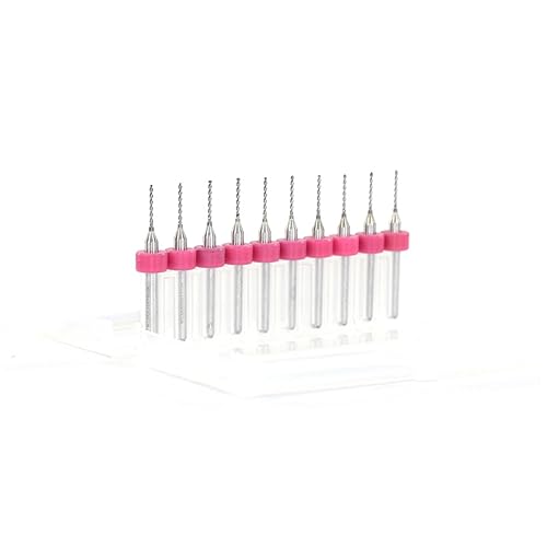 Veemoon 10 Stücke 0-8mm Hartmetall Bohrer Set - Präzise Micro Gravur Bohrer Für Leiterplatten Und PCB Anwendungen Ideal Für Professionelle Und Hobbyelektroniker von Veemoon