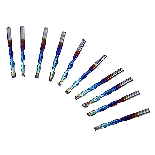 Veemoon 10Stücke Teiliges Cnc Fräser Bits aus Wolframstahl Kugelnase Spiralfräse für Hochwertige Schneidleistung Einfach zu Installieren Vielseitig Veemoon 10Stücke Teiliges Cnc Fräser Bits aus Wolframstahl Kugelnase Spiralfräse für Hochwertige Schneidleistung Einfach zu Installieren Vielseitig von Veemoon