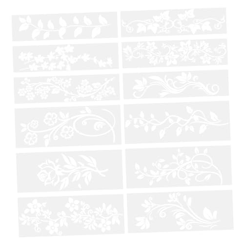 Veemoon 12 Stück Blumen und Ranken Schablonen Wiederverwendbare Malvorlagen für Wände Möbel und Diy Projekte Präzise Schnittführung Elegantes Design Kreative Wohnraumgestaltung Veemoon 12 Stück Blumen und Ranken Schablonen Wiederverwendbare Malvorlagen für Wände Möbel und Diy Projekte Präzise Schnittführung Elegantes Design Kreative Wohnraumgestaltung von Veemoon