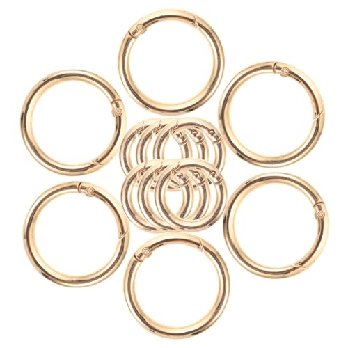 Veemoon 12Stücke Federringe für Schlüsselanhänger Runde Karabiner Schnallen Praktische O Ringe für Handtaschen Rucksäcke Hundeleinen und DIY Projekte Veemoon 12Stücke Federringe für Schlüsselanhänger Runde Karabiner Schnallen Praktische O Ringe für Handtaschen Rucksäcke Hundeleinen und DIY Projekte von Veemoon