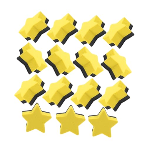 Veemoon 15 Stück Pentagramm-radiergummi Magnetischer Whiteboard -radiergummi Planke Tipp Gekneteter Radiergummi Büro-trockenlöscher Gummi-radiergummis Weiß Filzstoff Yellow Veemoon 15 Stück Pentagramm-radiergummi Magnetischer Whiteboard -radiergummi Planke Tipp Gekneteter Radiergummi Büro-trockenlöscher Gummi-radiergummis Weiß Filzstoff Yellow von Veemoon