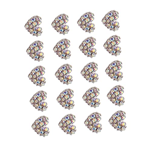 Veemoon 20 Stück Herz Glitzer Nail Charms Strass Nail Dekoration für DIY Nageldesign Geeignet für Gel und Kunstnägel für Partys und Besondere Anlässe Veemoon 20 Stück Herz Glitzer Nail Charms Strass Nail Dekoration für DIY Nageldesign Geeignet für Gel und Kunstnägel für Partys und Besondere Anlässe von Veemoon