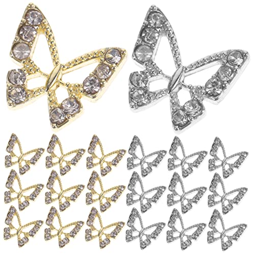 Veemoon 20 Stück Schmetterlinge Nagel Charms Diy Maniküre Dekoration mit Strass für Atemberaubende Nägel für Natürliche und Künstliche Nägel Vielseitig Einsetzbar Veemoon 20 Stück Schmetterlinge Nagel Charms Diy Maniküre Dekoration mit Strass für Atemberaubende Nägel für Natürliche und Künstliche Nägel Vielseitig Einsetzbar von Veemoon