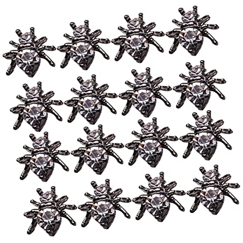 Veemoon 20 Stück Teiliges Spider Nail Charms Nagelschmuck mit Dunklem Gothic Design DIY Kunstnägel Zubehör für Kreative Nail Art Geeignet für Halloween Partys und Besondere Anlässe Veemoon 20 Stück Teiliges Spider Nail Charms Nagelschmuck mit Dunklem Gothic Design DIY Kunstnägel Zubehör für Kreative Nail Art Geeignet für Halloween Partys und Besondere Anlässe von Veemoon