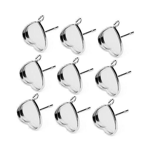 Veemoon 20Stücke Herzförmige Ohrstecker Basis DIY Ohrring Zubehör Schmuckherstellung für Ohrringe für Bastelprojekte Veemoon 20Stücke Herzförmige Ohrstecker Basis DIY Ohrring Zubehör Schmuckherstellung für Ohrringe für Bastelprojekte von Veemoon