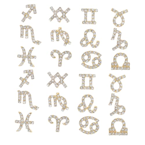 Veemoon 24 Stück Teiliges Metall Nagelkunst Ornamente mit Einzigartigen Designs mit Strasssteinen DIY Nageldekorationen für Professionelle und Private Anwendung für Partys und Besondere Veemoon 24 Stück Teiliges Metall Nagelkunst Ornamente mit Einzigartigen Designs mit Strasssteinen DIY Nageldekorationen für Professionelle und Private Anwendung für Partys und Besondere von Veemoon