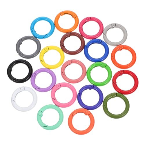 Veemoon 24Stücke Runde Carabiner Frühlingsringe Schnallen für DIY Schlüsselanhänger Taschen und Leicht zu Öffnen Schließen Praktische und Langlebige Veemoon 24Stücke Runde Carabiner Frühlingsringe Schnallen für DIY Schlüsselanhänger Taschen und Leicht zu Öffnen Schließen Praktische und Langlebige von Veemoon