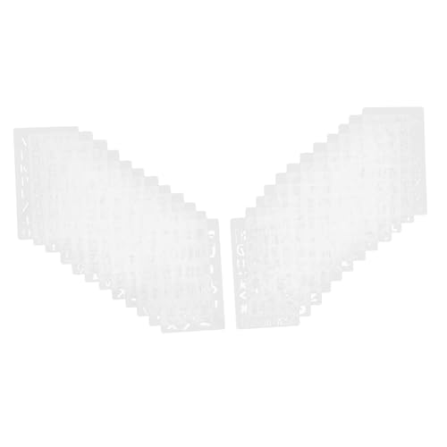 Veemoon 24Stücke Teiliges Set Hohle Schablonen für Alphanumerische Malerei Buchstaben Zahlen Vorlage für Notizbuch Tagebuch Scrapbooking DIY Zeichnung Weiß Veemoon 24Stücke Teiliges Set Hohle Schablonen für Alphanumerische Malerei Buchstaben Zahlen Vorlage für Notizbuch Tagebuch Scrapbooking DIY Zeichnung Weiß von Veemoon