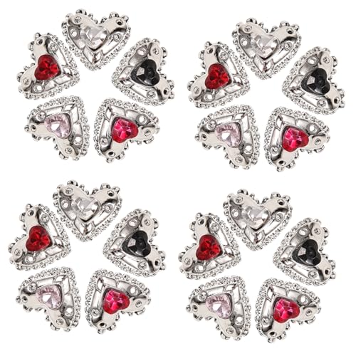 Veemoon 25 Stück Teiliges Herz Nail Charms aus Kleine Nail Art Dekorationen mit Glänzenden Strasssteinen Maniküre Accessoires für Frauen Einfache Anwendung für Natürliche und Künstliche Veemoon 25 Stück Teiliges Herz Nail Charms aus Kleine Nail Art Dekorationen mit Glänzenden Strasssteinen Maniküre Accessoires für Frauen Einfache Anwendung für Natürliche und Künstliche von Veemoon