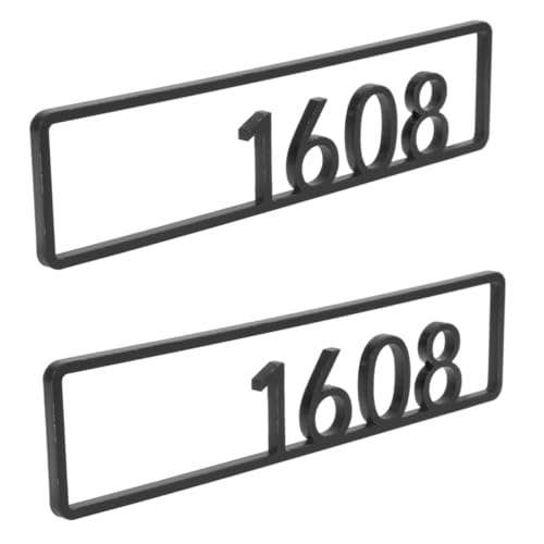 Veemoon 2st Hausnummernschild Nummernschild Für Die Türwand Wohnungsnummern Schließfachnummern Hausnummern Unterzeichnen Bürotürnummern Postfachnummern Plakette Mit Hausnummer Acryl von Veemoon