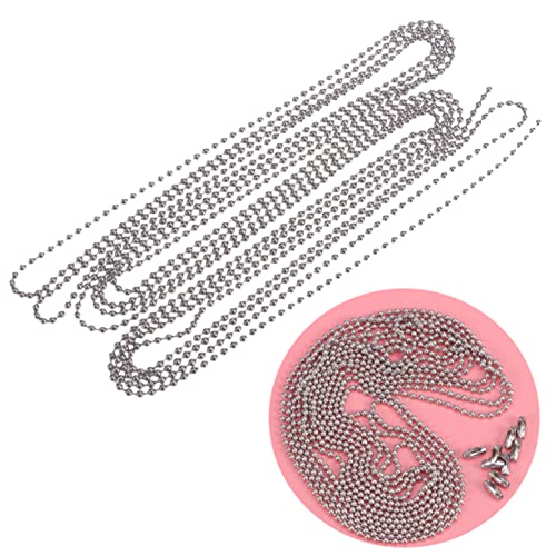 Veemoon 3 Meter Lange Edelstahl Kugelkette Mit 3-5 Mm Durchmesser Und 10 Passenden Anschlüssen – Perfekte Lösung Für Kreative Bastelprojekte Und Dekorationen Veemoon 3 Meter Lange Edelstahl Kugelkette Mit 3-5 Mm Durchmesser Und 10 Passenden Anschlüssen – Perfekte Lösung Für Kreative Bastelprojekte Und Dekorationen von Veemoon