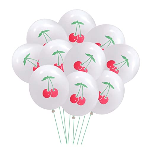 Veemoon 30 Stück Kirsche Luftballons 12 Inch - Perfekte Dekoration Für Kindergeburtstag - Shower Und Festlichkeiten Hochwertige Latex Ballons Für Unvergessliche Partys von Veemoon