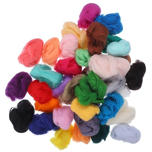 Veemoon 36 Stück Teiliges Filzwolle Set Buntes DIY Nadelfilz Material pro Farbe Vielseitig für und Trockenfilzen Bastelset für Erwachsene und Kreativ und Handarbeitszubehör Veemoon 36 Stück Teiliges Filzwolle Set Buntes DIY Nadelfilz Material pro Farbe Vielseitig für und Trockenfilzen Bastelset für Erwachsene und Kreativ und Handarbeitszubehör von Veemoon