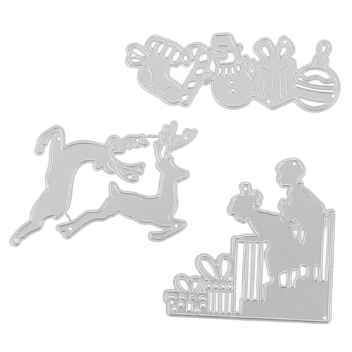 Veemoon 3Stücke Stanzformen für DIY Scrapbooking Weihnachtsmotto Stanzformen Einfache Anwendung für Kartenherstellung und Bastelprojekte Perfektes Veemoon 3Stücke Stanzformen für DIY Scrapbooking Weihnachtsmotto Stanzformen Einfache Anwendung für Kartenherstellung und Bastelprojekte Perfektes von Veemoon