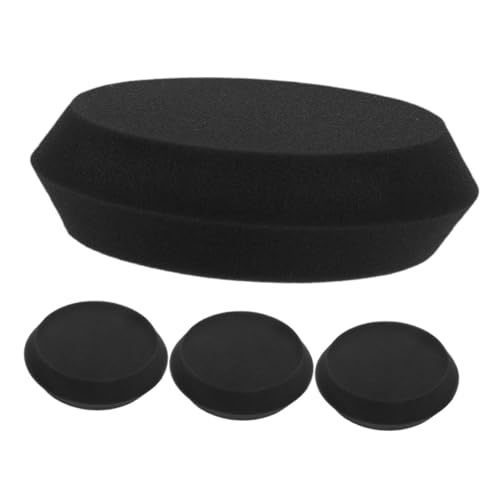 Veemoon 4 Stück Wachse Schwamm Baumwolle Wachspad Polierpad Schwarzes Polierpad Luftventilschaft Accessoires Dekoration Schräg Polishing Pad Seifenspender Fun Road Cone Farbdüsen Black von Veemoon