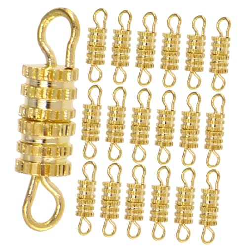 Veemoon 50Stücke Halskettenverschluss Schraubverschlüsse für Schmuck DIY Goldene Verbindungselemente für Armbänder und Halsketten für Basteln Veemoon 50Stücke Halskettenverschluss Schraubverschlüsse für Schmuck DIY Goldene Verbindungselemente für Armbänder und Halsketten für Basteln von Veemoon