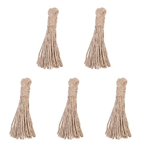 Veemoon 5Stücke Hanfseil Quaste Anhänger DIY Holzperlen Zubehör Für Handwerk Für Armbänder Und Dekoration Langlebig Und Sicher Für Vielseitige Anwendung Veemoon 5Stücke Hanfseil Quaste Anhänger DIY Holzperlen Zubehör Für Handwerk Für Armbänder Und Dekoration Langlebig Und Sicher Für Vielseitige Anwendung von Veemoon