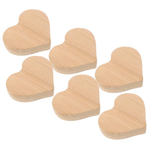 Veemoon 6 Stück Teiliges Holzherz zum Basteln Unbehandelte DIY Holzplatten für Blanko Holzherz zum Bemalen Geeignet für Hängende Dekorationen und Kreative Handwerksprojekte Veemoon 6 Stück Teiliges Holzherz zum Basteln Unbehandelte DIY Holzplatten für Blanko Holzherz zum Bemalen Geeignet für Hängende Dekorationen und Kreative Handwerksprojekte von Veemoon