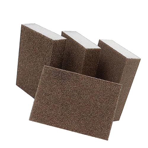 Veemoon 6St möbelpolitur handwerkzeug Brown Color Hand Tool Sanding Sponge Block Sponge Material bräune Schwämme Schleifschwamm abrasiver Schwammblock Abriebblock Schleifblock Korund von Veemoon