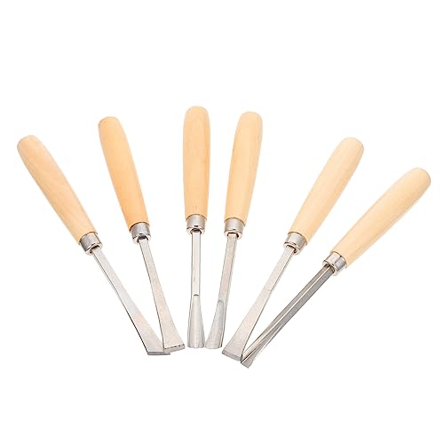 Veemoon 6Stücke Teiliges Multifunktionales Schnitzwerkzeugset für Holzbearbeitung Ergonomisches Design Langlebig Vielseitig Einsetzbar für Holzschnitzerei und Modellbau Veemoon 6Stücke Teiliges Multifunktionales Schnitzwerkzeugset für Holzbearbeitung Ergonomisches Design Langlebig Vielseitig Einsetzbar für Holzschnitzerei und Modellbau von Veemoon