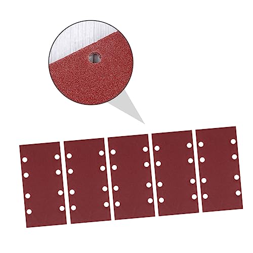 Veemoon 8 Loch rotes Schleifpapier Schleifpads Bohren kunststoffringe handwerkzeug Schleifpapier zum Polieren von Holz Polierpads zum Schleifen von Papier Aluminiumoxid von Veemoon