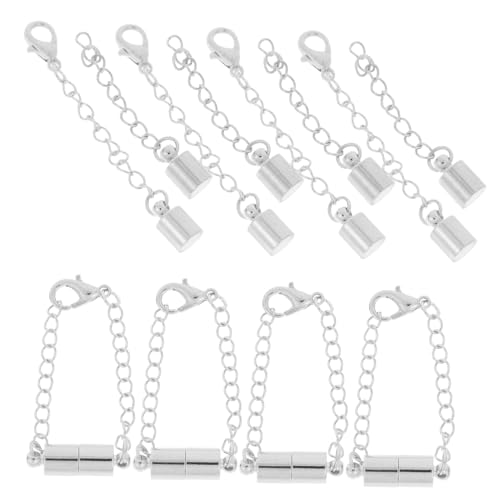 Veemoon 8Stücke Teiliges Magnetverschluss Ketten Für Halsketten Und Armbänder Schmuck Extender Sicher Und Langlebig Für DIY Schmuckherstellung Klassisches Design Veemoon 8Stücke Teiliges Magnetverschluss Ketten Für Halsketten Und Armbänder Schmuck Extender Sicher Und Langlebig Für DIY Schmuckherstellung Klassisches Design von Veemoon