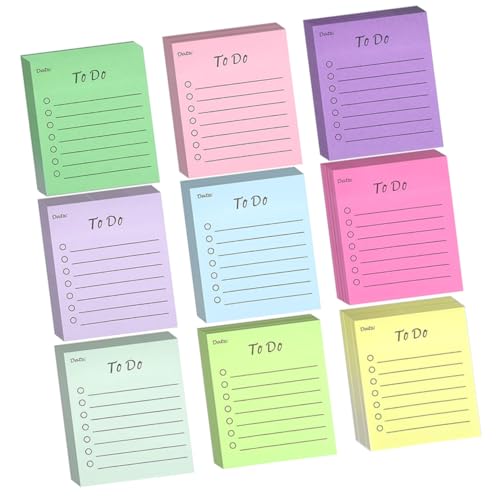 Veemoon 9 Stück Teiliges Set Selbstklebende Memo Pads Fluoreszierend Praktische Notizblöcke für Büro Schule und Zuhause Kleine Haftnotizen für Termine To Do Listen und Studienplanung Veemoon 9 Stück Teiliges Set Selbstklebende Memo Pads Fluoreszierend Praktische Notizblöcke für Büro Schule und Zuhause Kleine Haftnotizen für Termine To Do Listen und Studienplanung von Veemoon