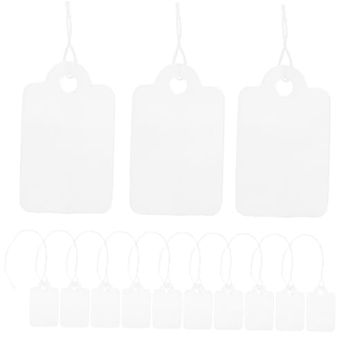 Veemoon 90 Stück Schmuck Tags preisschild tags Schmucketiketten mit Aufhängeschnur Schmuckpreis-Tag Hang -Tags Verpackungsetikett Preisetikett Tag Markierungsetikett Papier Weiß Veemoon 90 Stück Schmuck Tags preisschild tags Schmucketiketten mit Aufhängeschnur Schmuckpreis-Tag Hang -Tags Verpackungsetikett Preisetikett Tag Markierungsetikett Papier Weiß von Veemoon