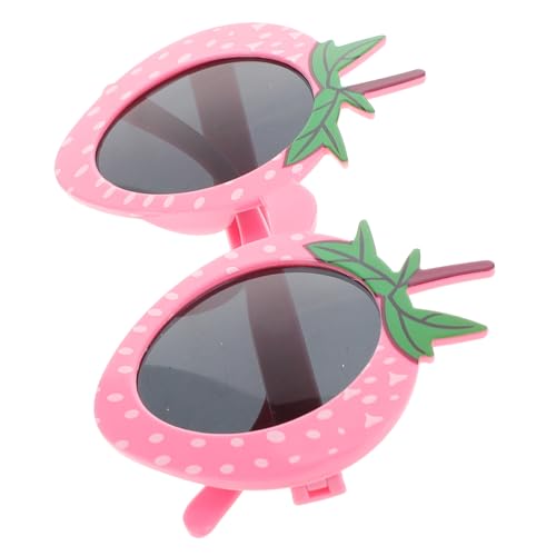 Veemoon Erdbeergläser erdbeer geschenkideen für party party brille Erdbeer- Geburtstagsbrille Requisite Plastik Rosa von Veemoon